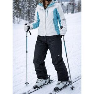 NWT Women's XL Slalom Pull-On Snow Pants Ski Winter Insulated / Storm Cuff BLACK